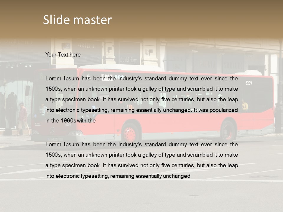 Valencia Buses PowerPoint Template