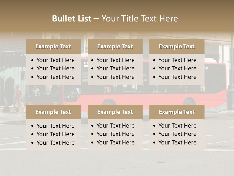 Valencia Buses PowerPoint Template