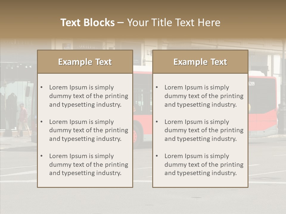 Valencia Buses PowerPoint Template