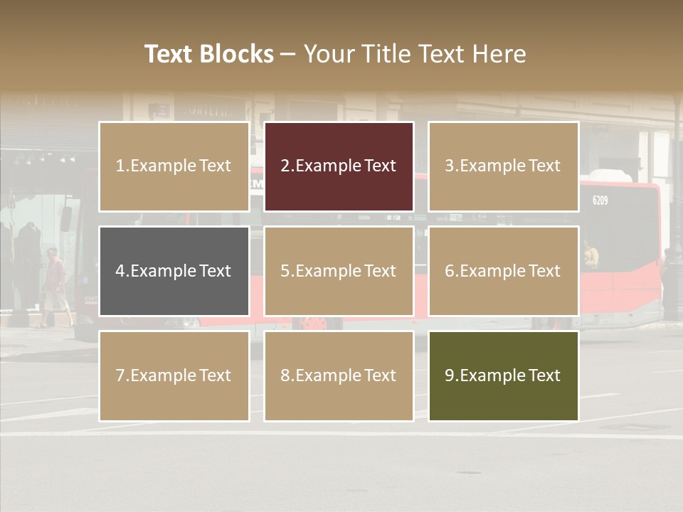 Valencia Buses PowerPoint Template