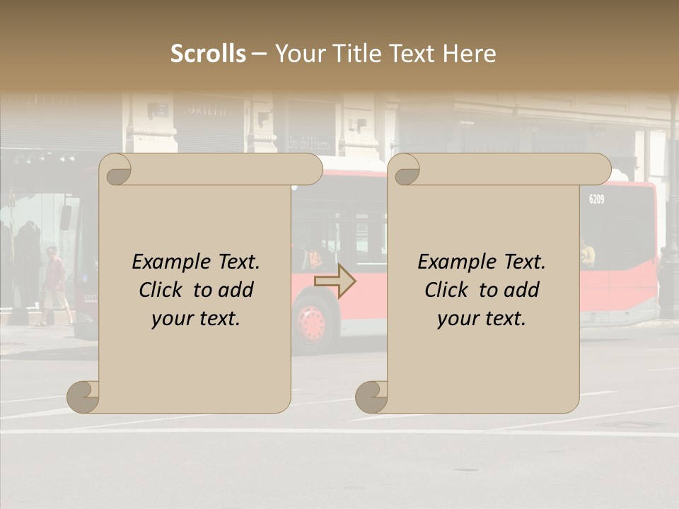 Valencia Buses PowerPoint Template
