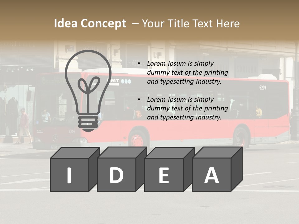 Valencia Buses PowerPoint Template