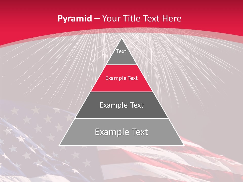 American Flag Fireworks PowerPoint Template
