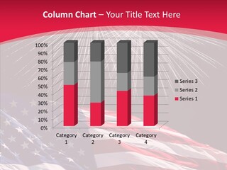 American Flag Fireworks PowerPoint Template