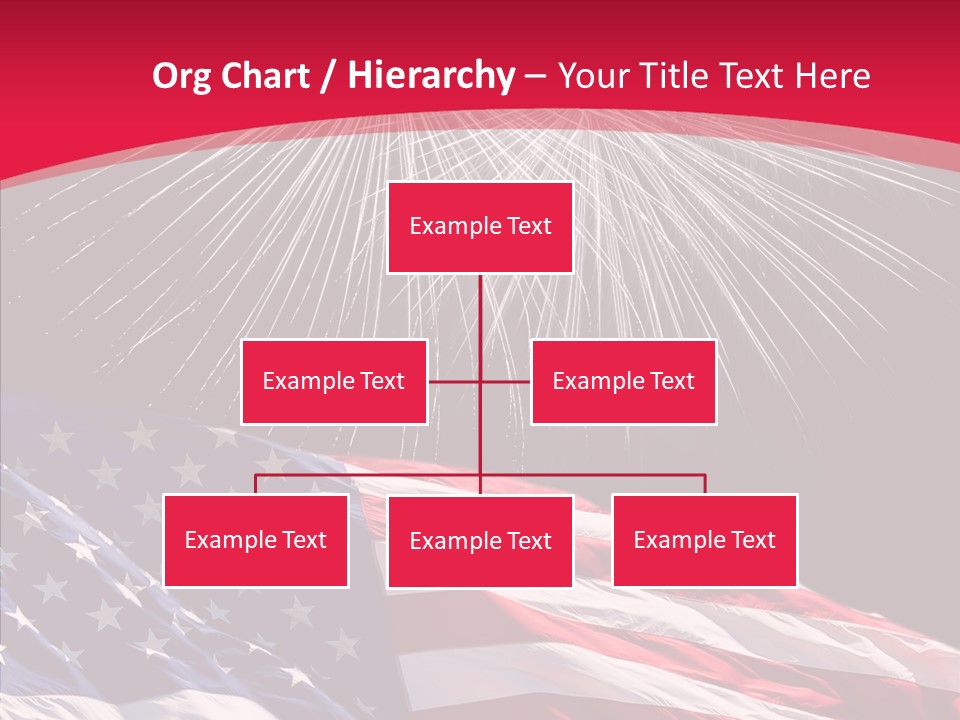 American Flag Fireworks PowerPoint Template