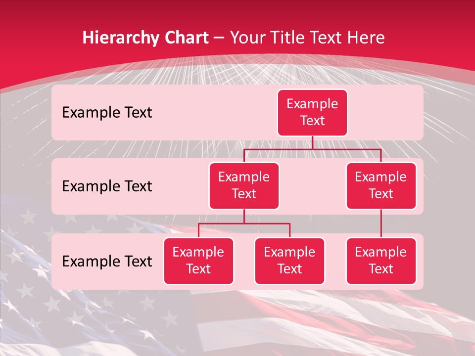 American Flag Fireworks PowerPoint Template