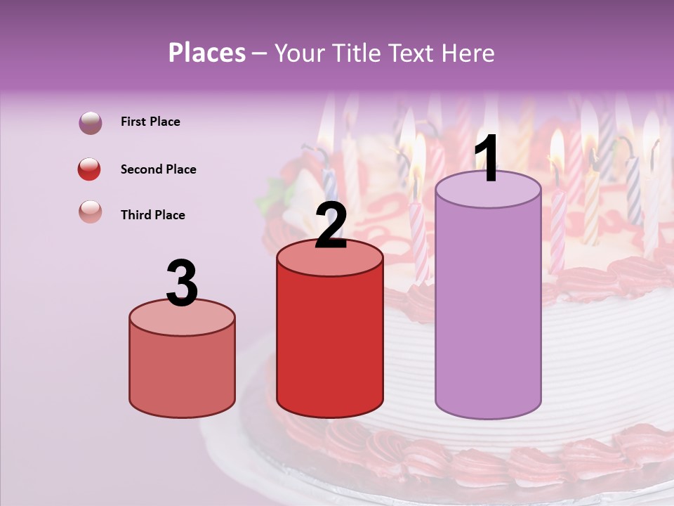 Birthday Cake With Candles PowerPoint Template