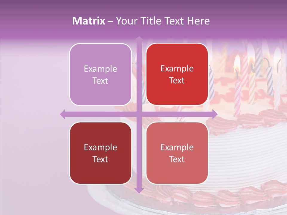 Birthday Cake With Candles PowerPoint Template