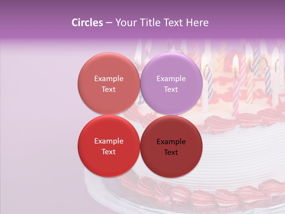 Birthday Cake With Candles PowerPoint Template