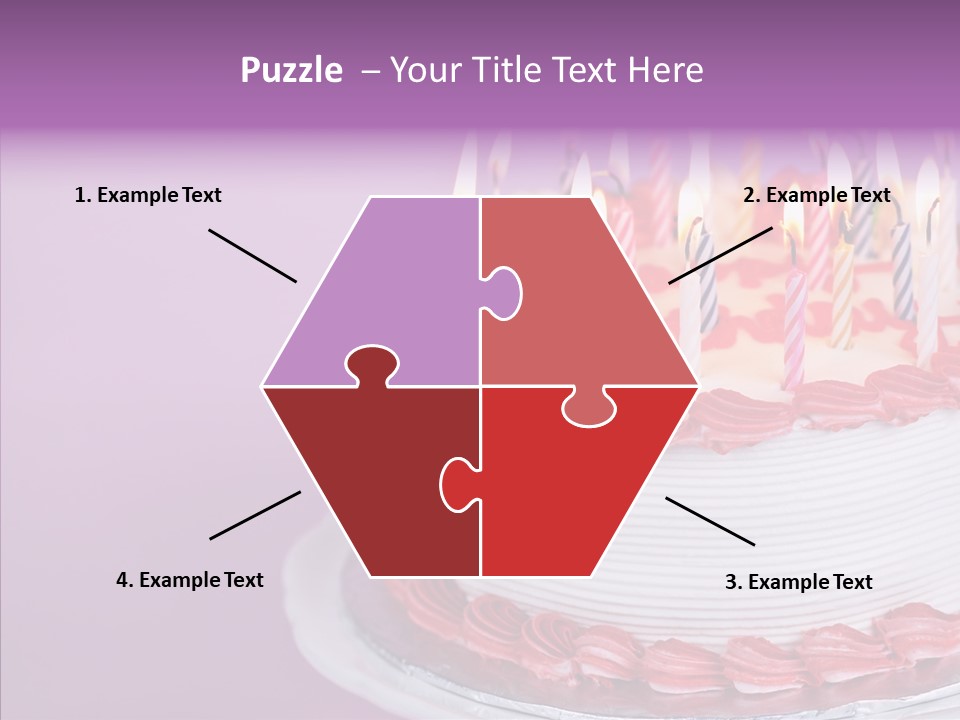 Birthday Cake With Candles PowerPoint Template