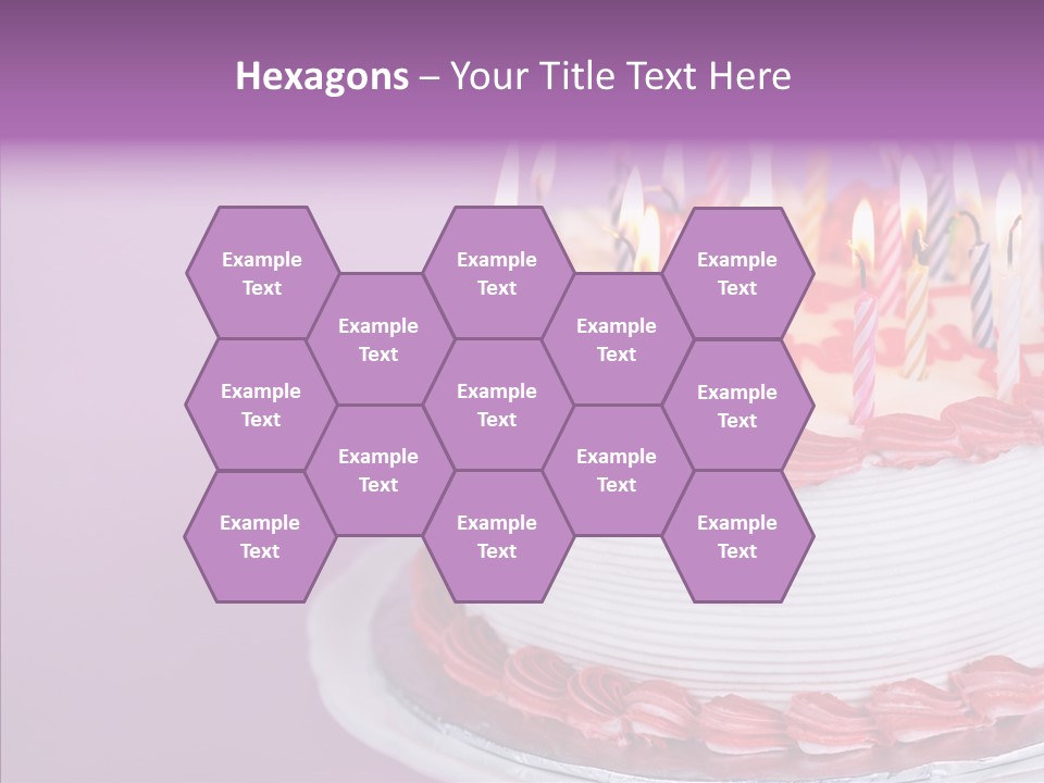 Birthday Cake With Candles PowerPoint Template