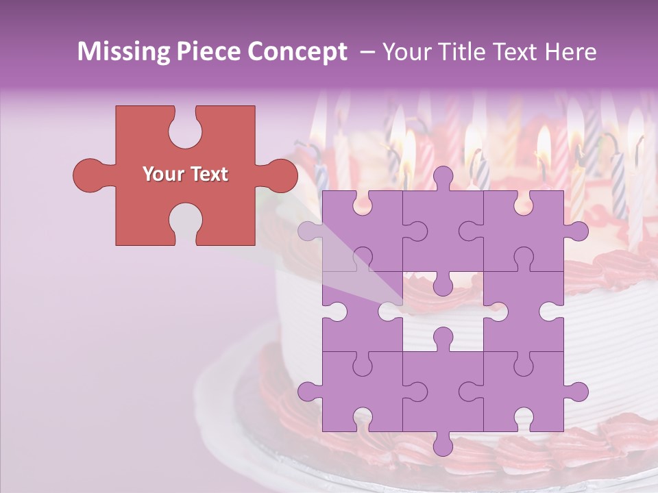 Birthday Cake With Candles PowerPoint Template