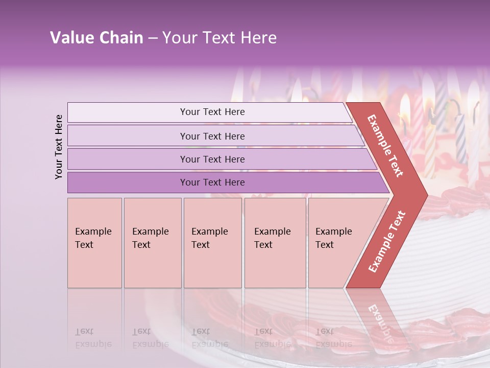 Birthday Cake With Candles PowerPoint Template