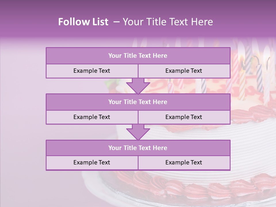 Birthday Cake With Candles PowerPoint Template