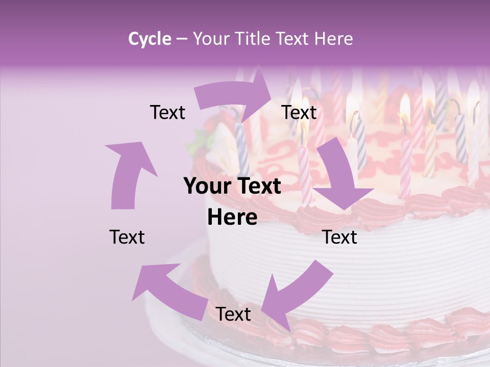 Birthday Cake With Candles PowerPoint Template