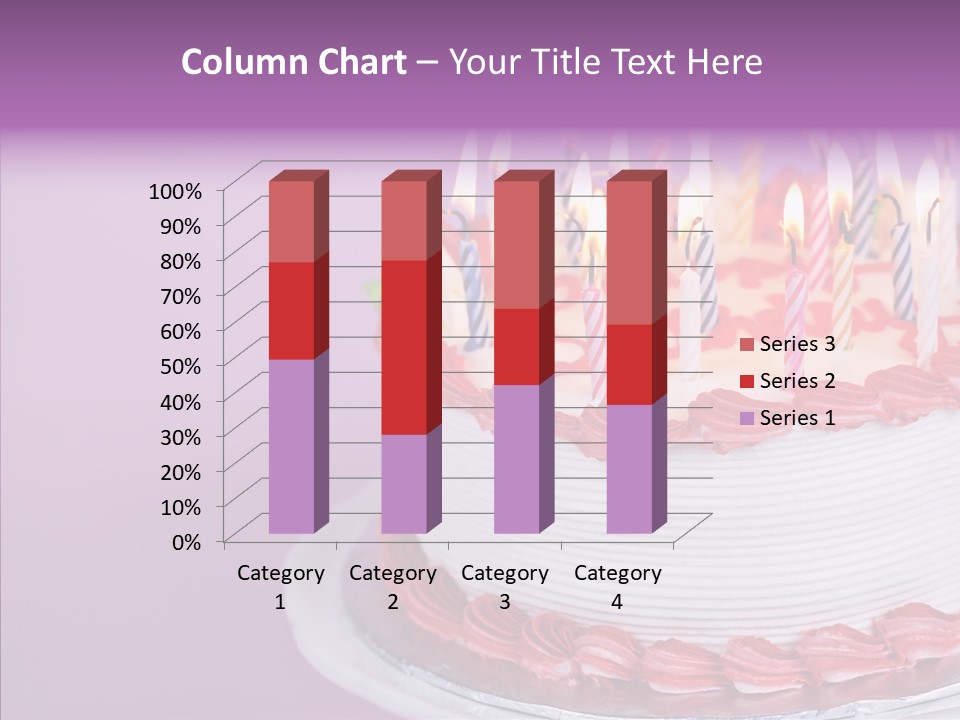 Birthday Cake With Candles PowerPoint Template