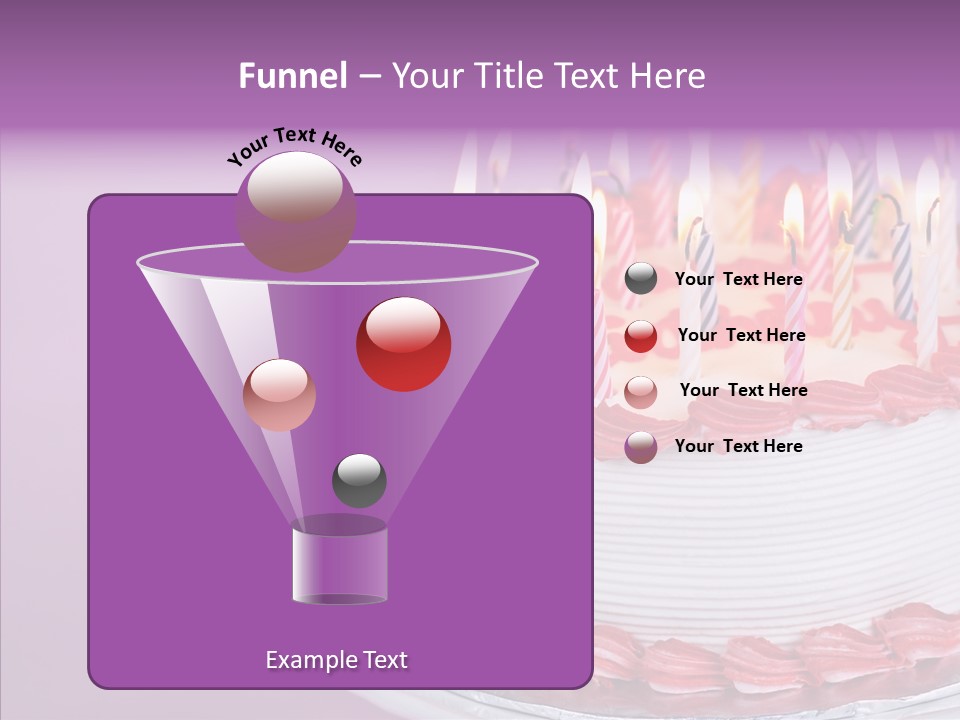 Birthday Cake With Candles PowerPoint Template