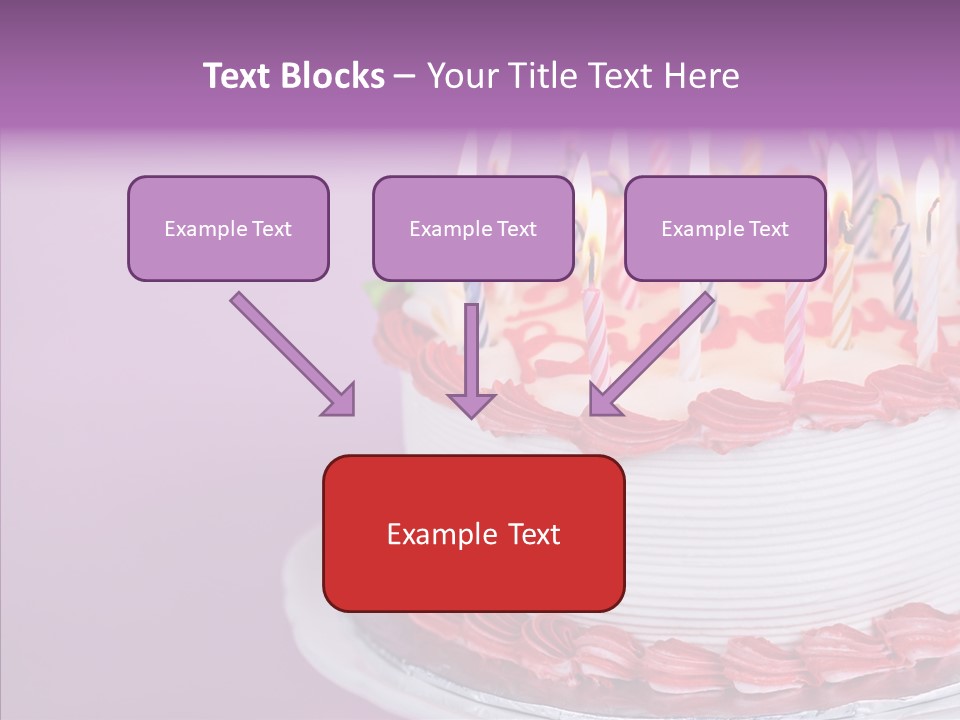 Birthday Cake With Candles PowerPoint Template