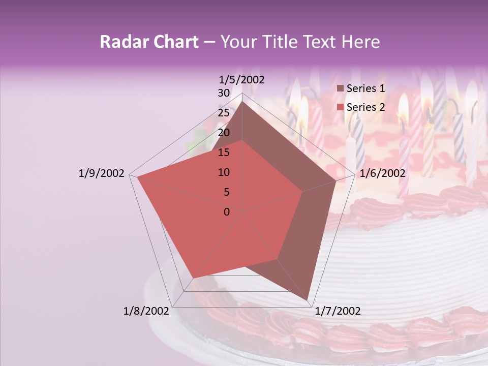 Birthday Cake With Candles PowerPoint Template