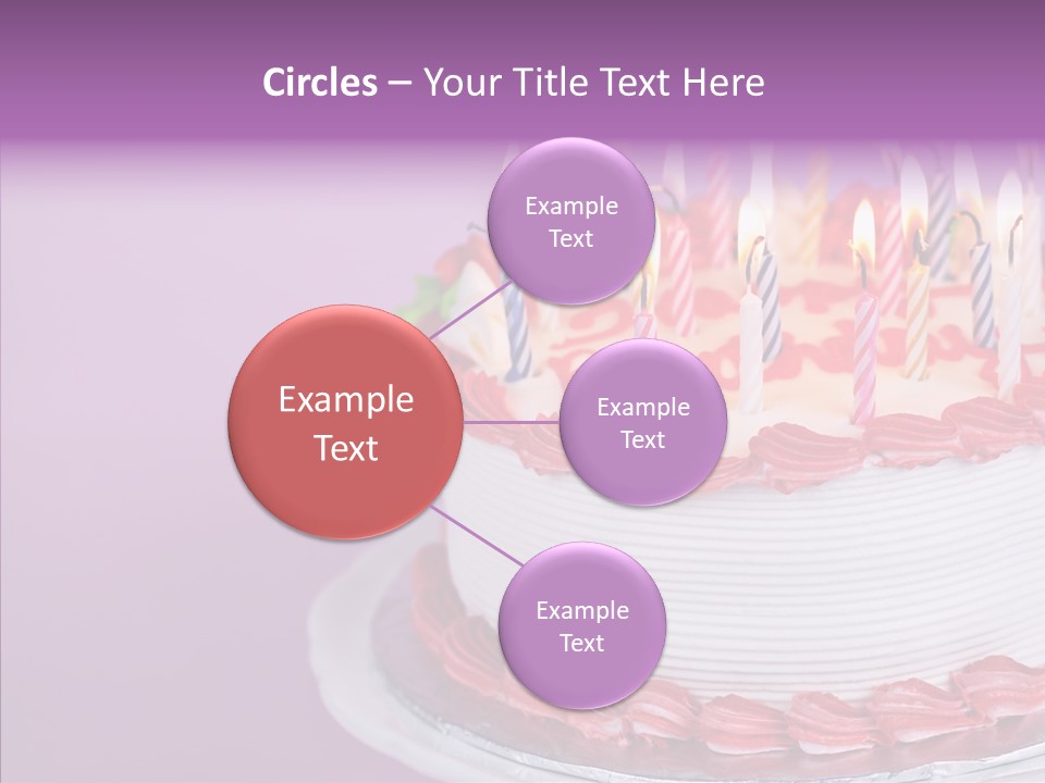 Birthday Cake With Candles PowerPoint Template
