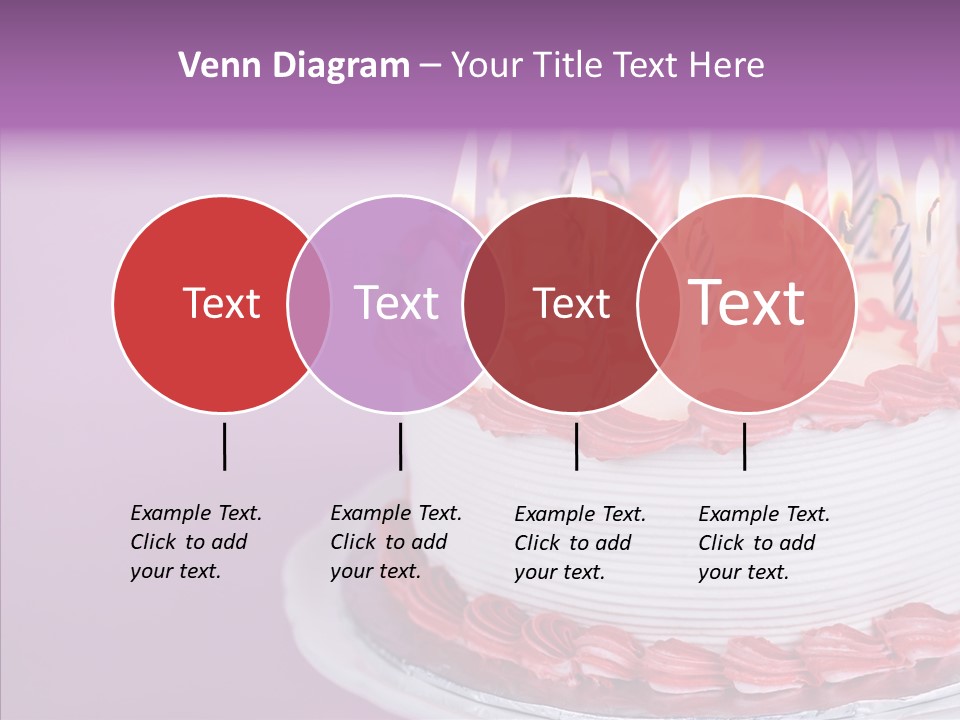 Birthday Cake With Candles PowerPoint Template