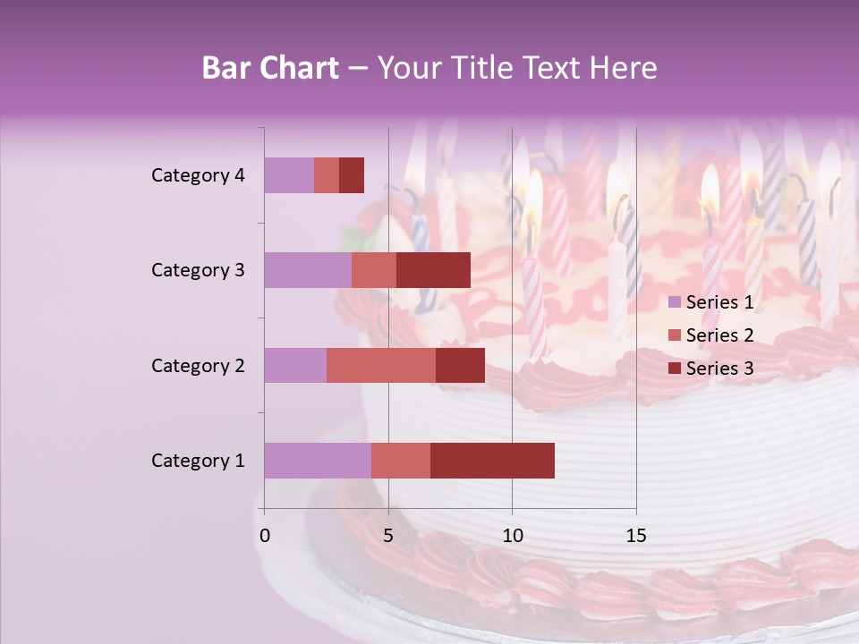 Birthday Cake With Candles PowerPoint Template