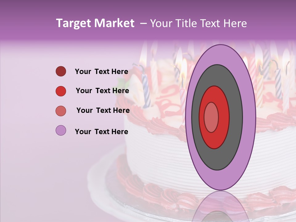 Birthday Cake With Candles PowerPoint Template