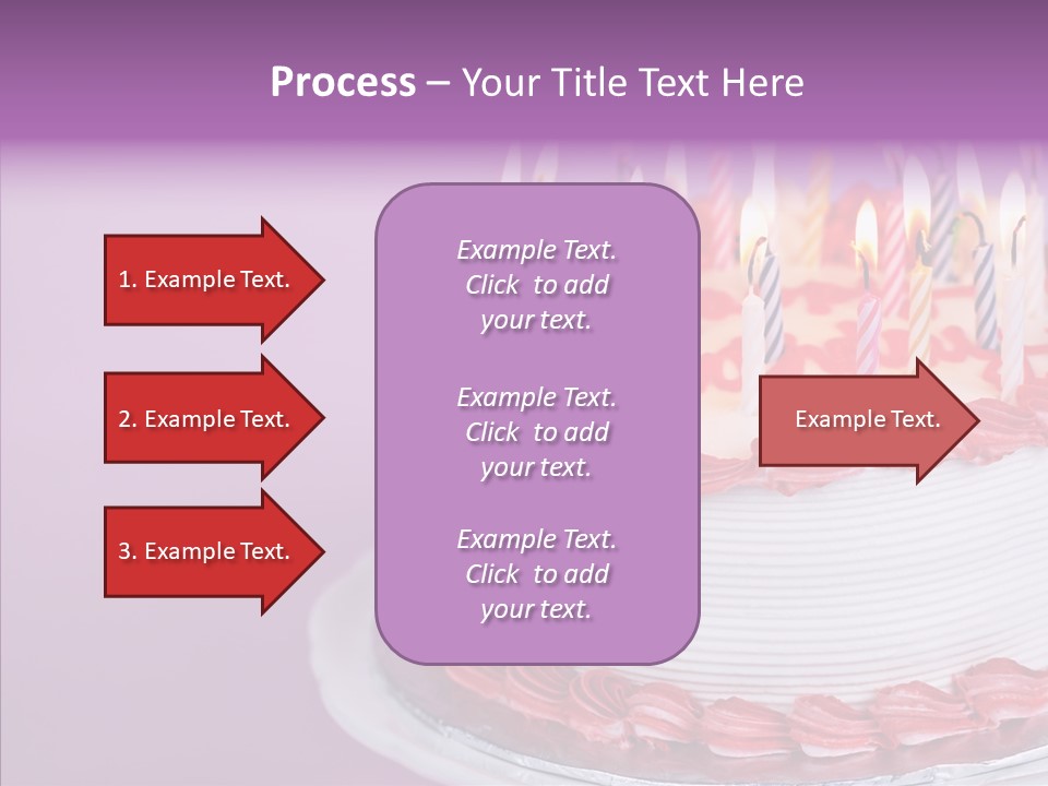 Birthday Cake With Candles PowerPoint Template