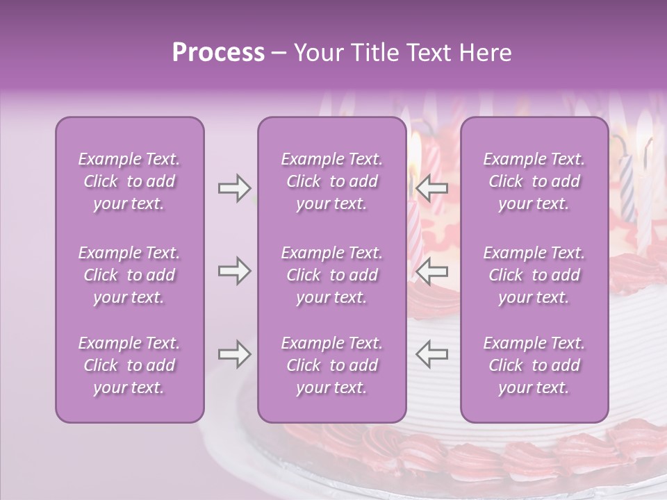 Birthday Cake With Candles PowerPoint Template