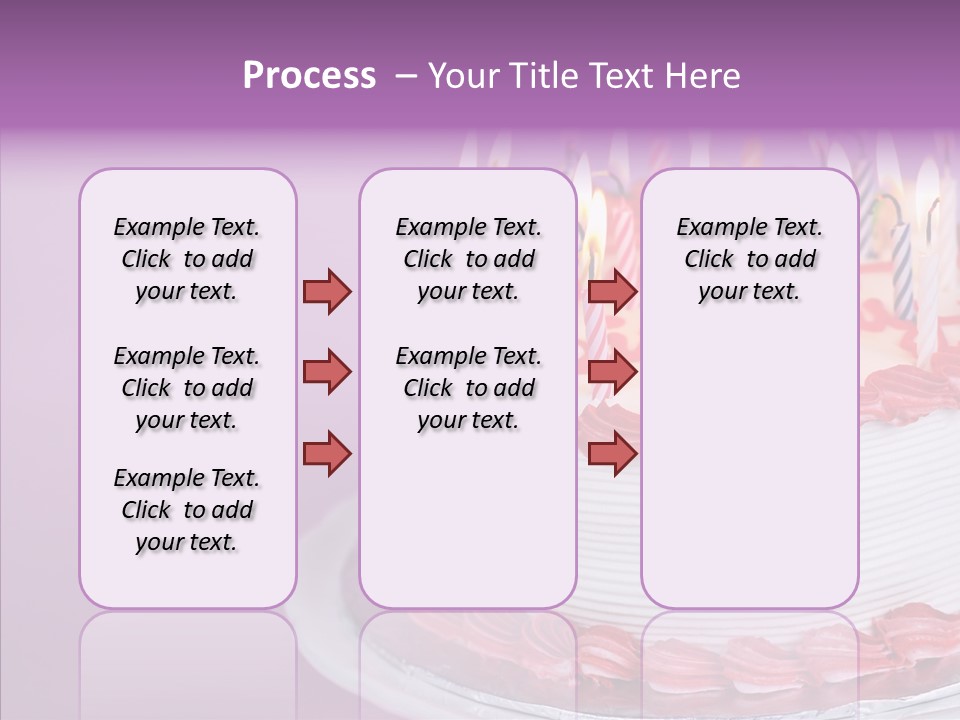 Birthday Cake With Candles PowerPoint Template
