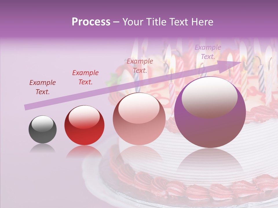 Birthday Cake With Candles PowerPoint Template