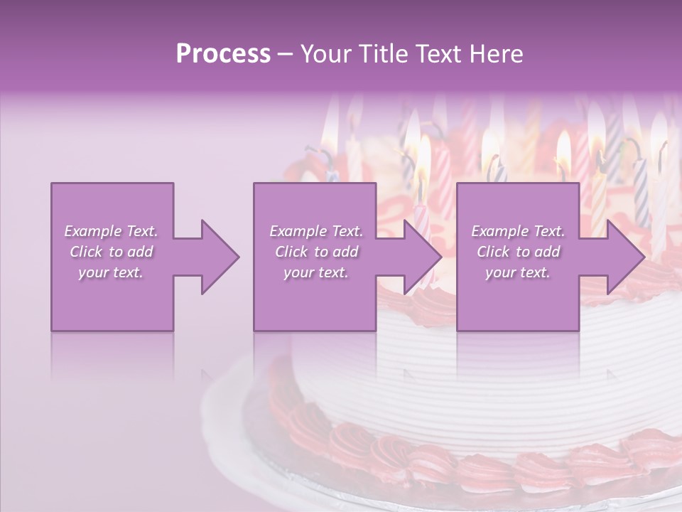 Birthday Cake With Candles PowerPoint Template