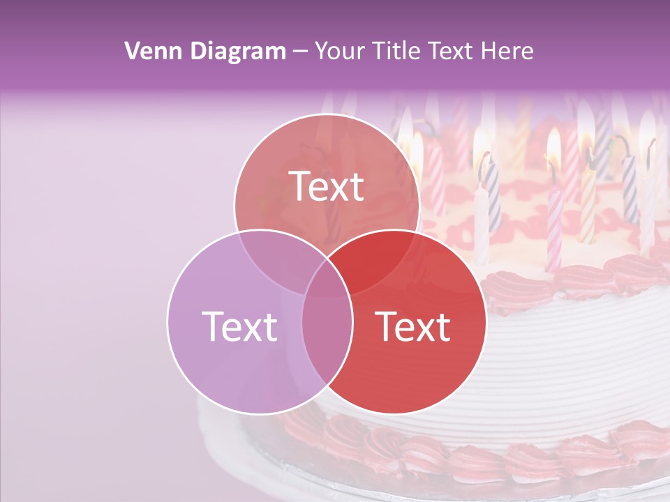 Birthday Cake With Candles PowerPoint Template