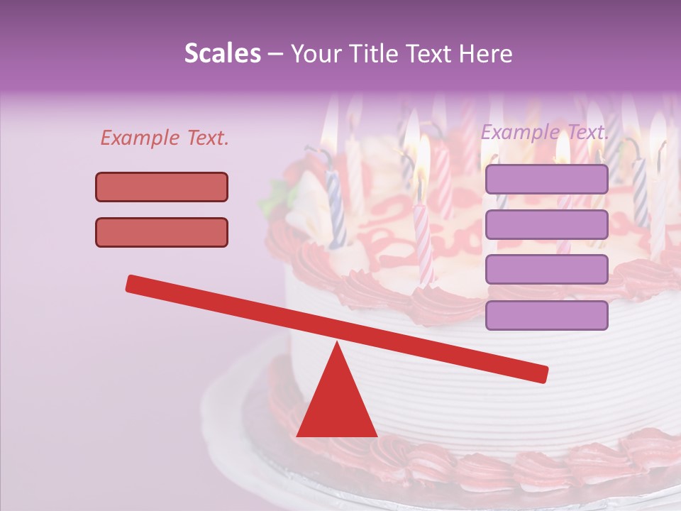 Birthday Cake With Candles PowerPoint Template