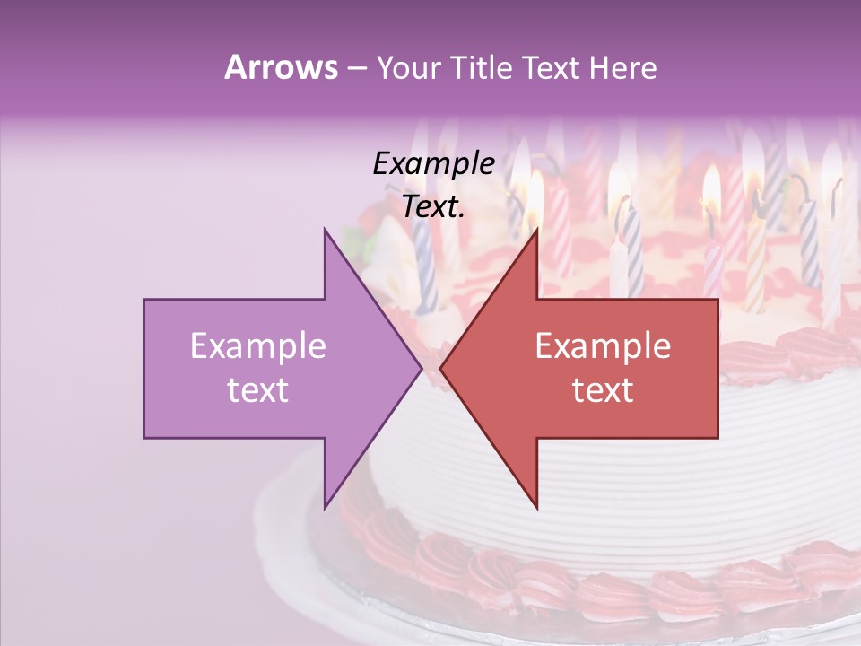 Birthday Cake With Candles PowerPoint Template