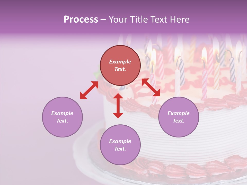 Birthday Cake With Candles PowerPoint Template
