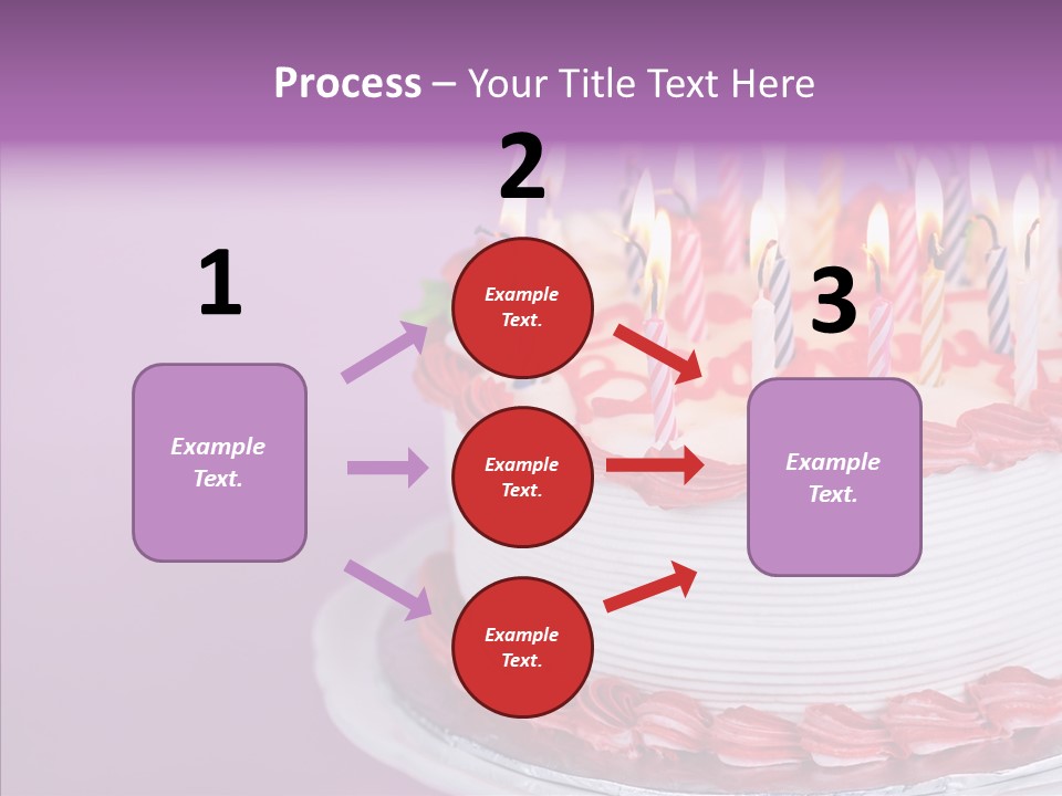 Birthday Cake With Candles PowerPoint Template