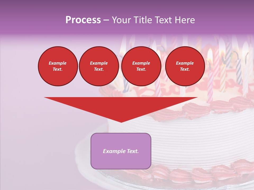 Birthday Cake With Candles PowerPoint Template