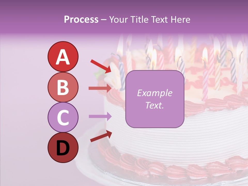 Birthday Cake With Candles PowerPoint Template