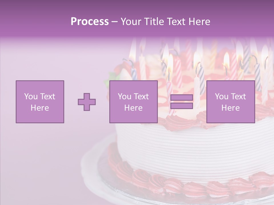 Birthday Cake With Candles PowerPoint Template