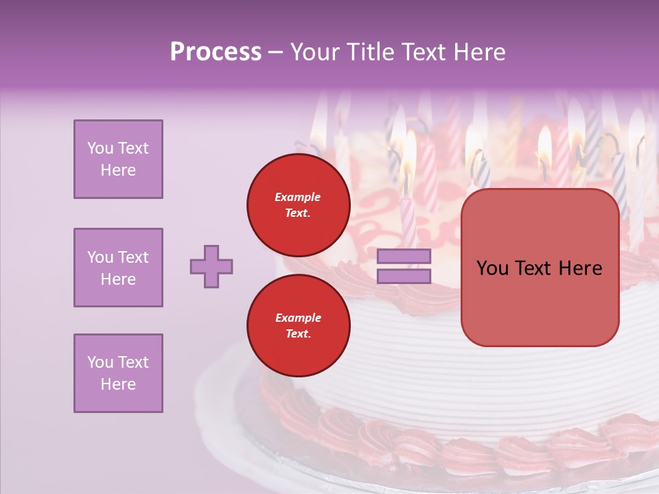Birthday Cake With Candles PowerPoint Template