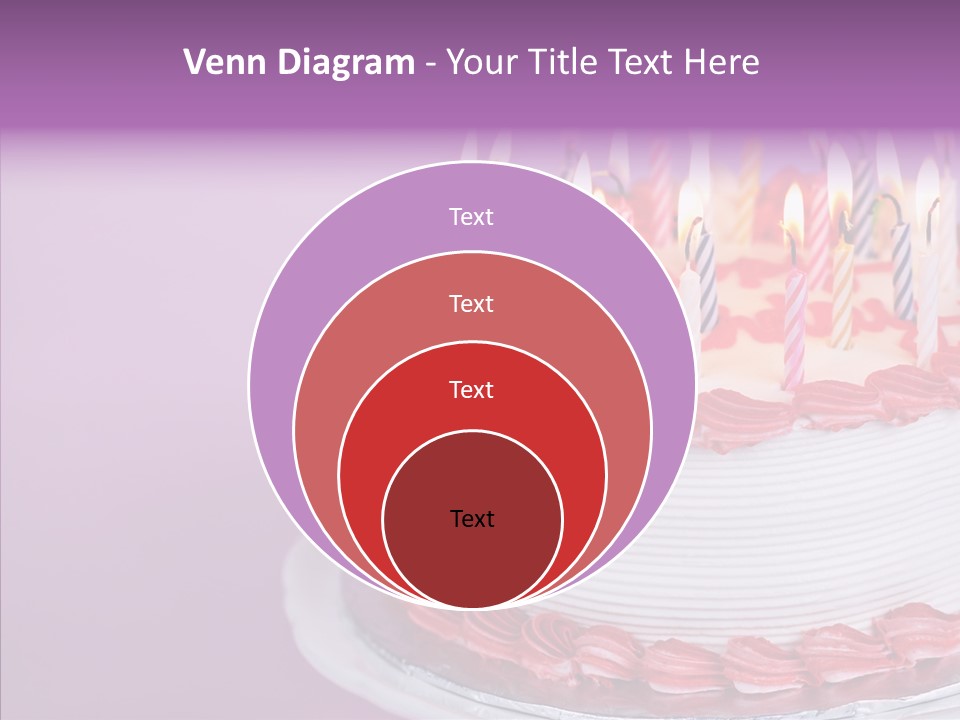 Birthday Cake With Candles PowerPoint Template