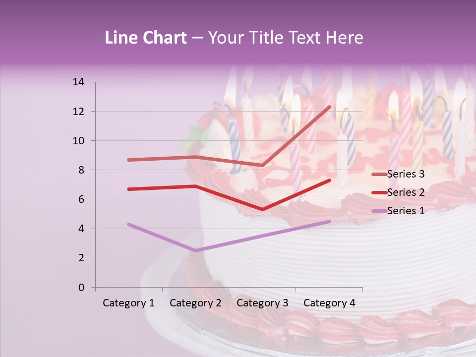 Birthday Cake With Candles PowerPoint Template