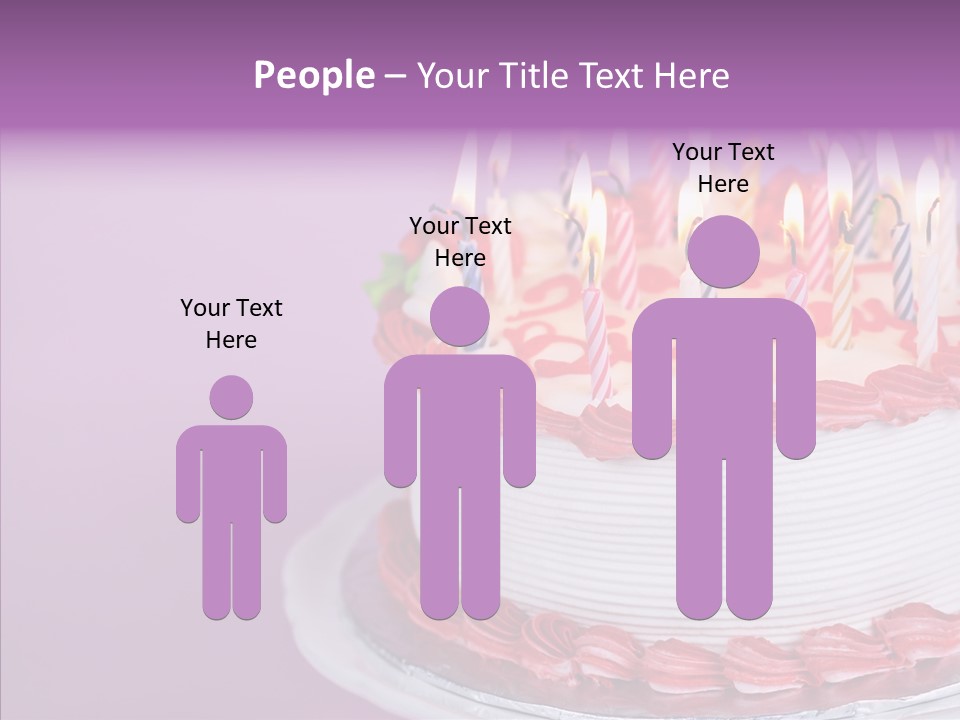 Birthday Cake With Candles PowerPoint Template