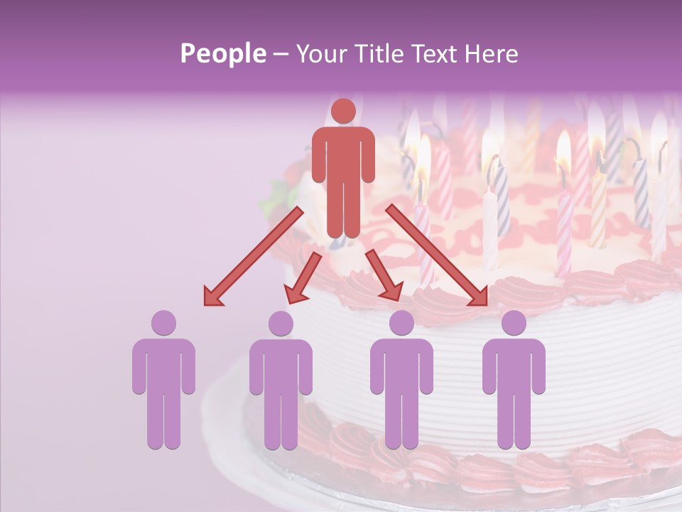 Birthday Cake With Candles PowerPoint Template