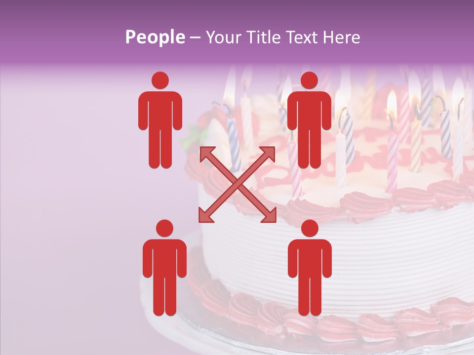 Birthday Cake With Candles PowerPoint Template