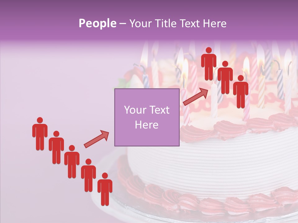 Birthday Cake With Candles PowerPoint Template