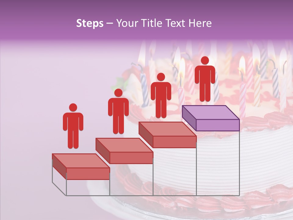 Birthday Cake With Candles PowerPoint Template