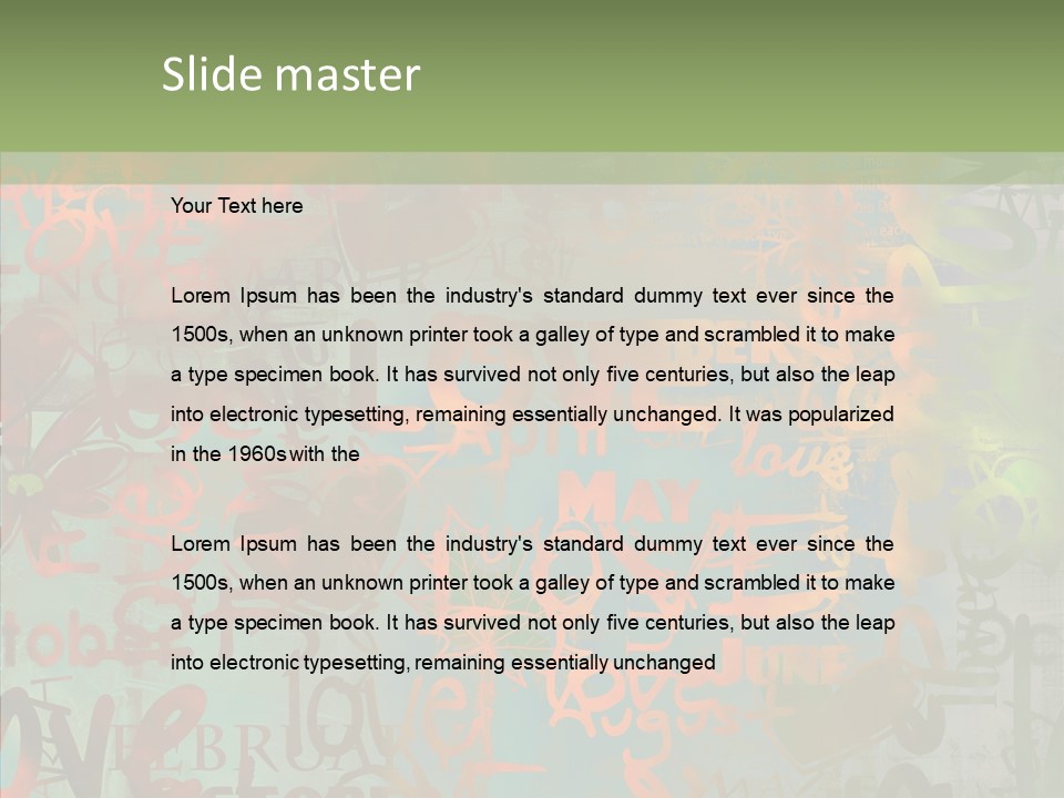 Love Pattern Background PowerPoint Template