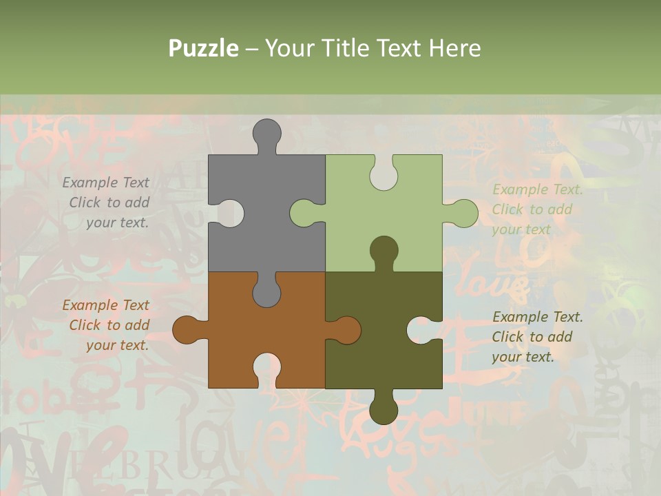 Love Pattern Background PowerPoint Template